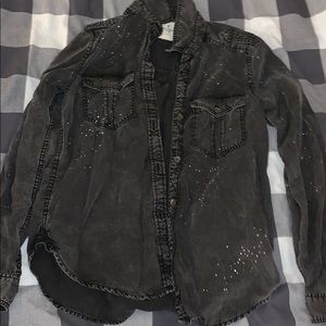 American Eagle grey button up (Boyfriend fit)